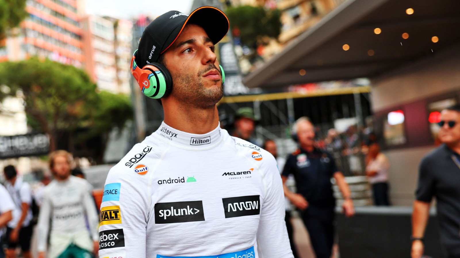 McLaren driver Daniel Ricciardo at the Monaco Grand Prix. Monte Carlo,May 2022.