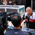 Fred Vasseur does a television interview. Monaco May 2022