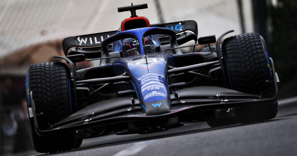 威廉姆斯车队的亚历克斯·阿尔本在2022年摩纳哥大奖赛期间。蒙特卡洛，2022年5月。