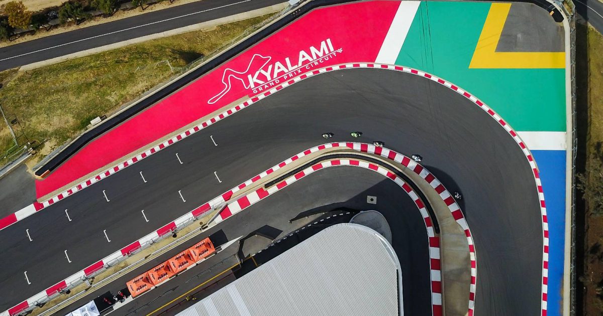 从上面俯瞰Kyalami。南非大奖赛场地，2017年5月。