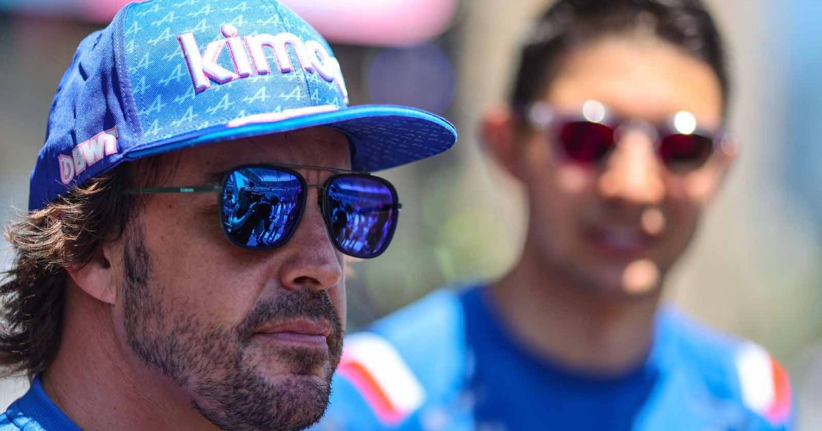 Fernando Alonso in sunglasses. Baku June 2022.