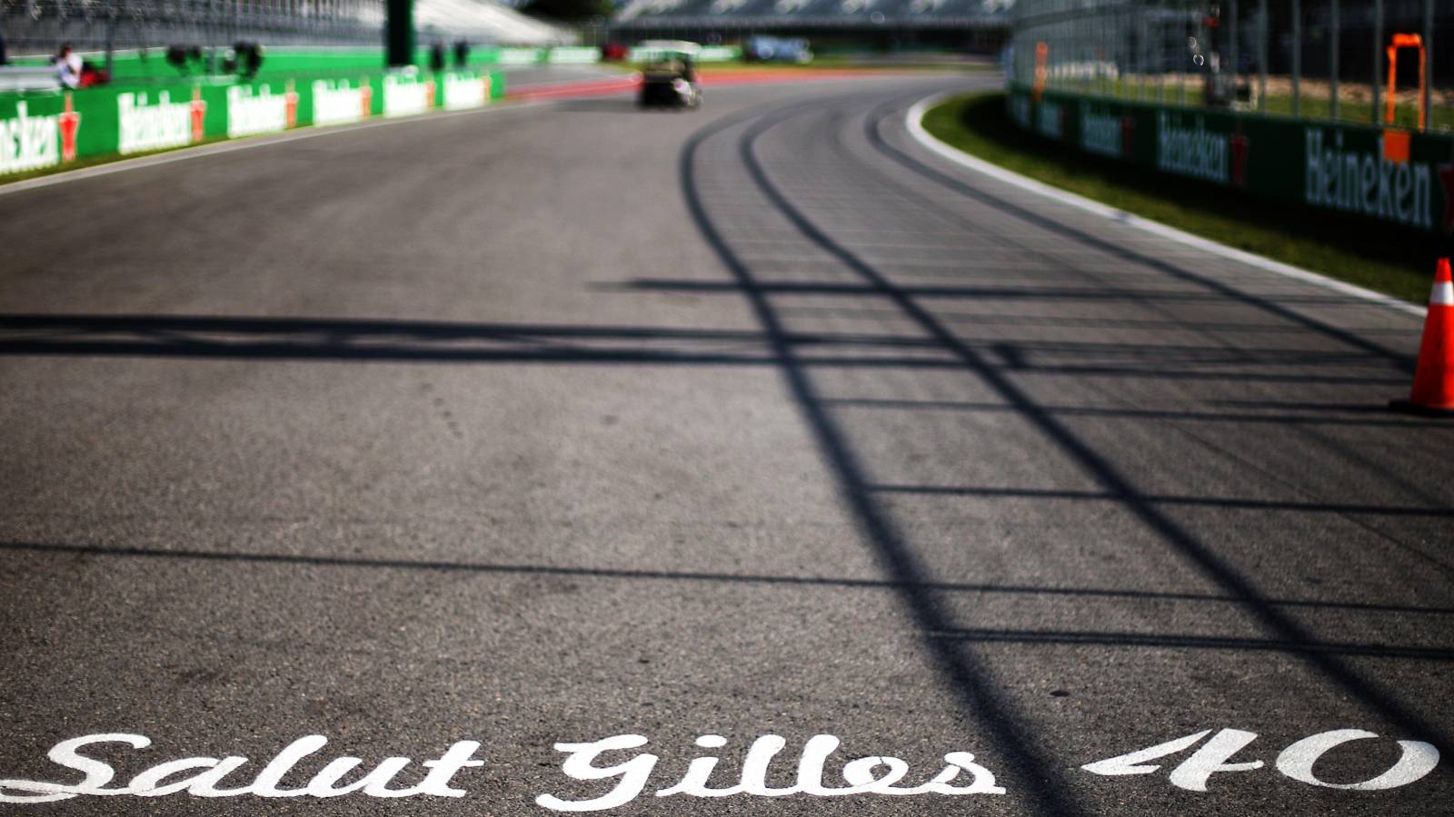 start/finish straight at the Circuit Gilles Villeneuve. Canada, June 2018.