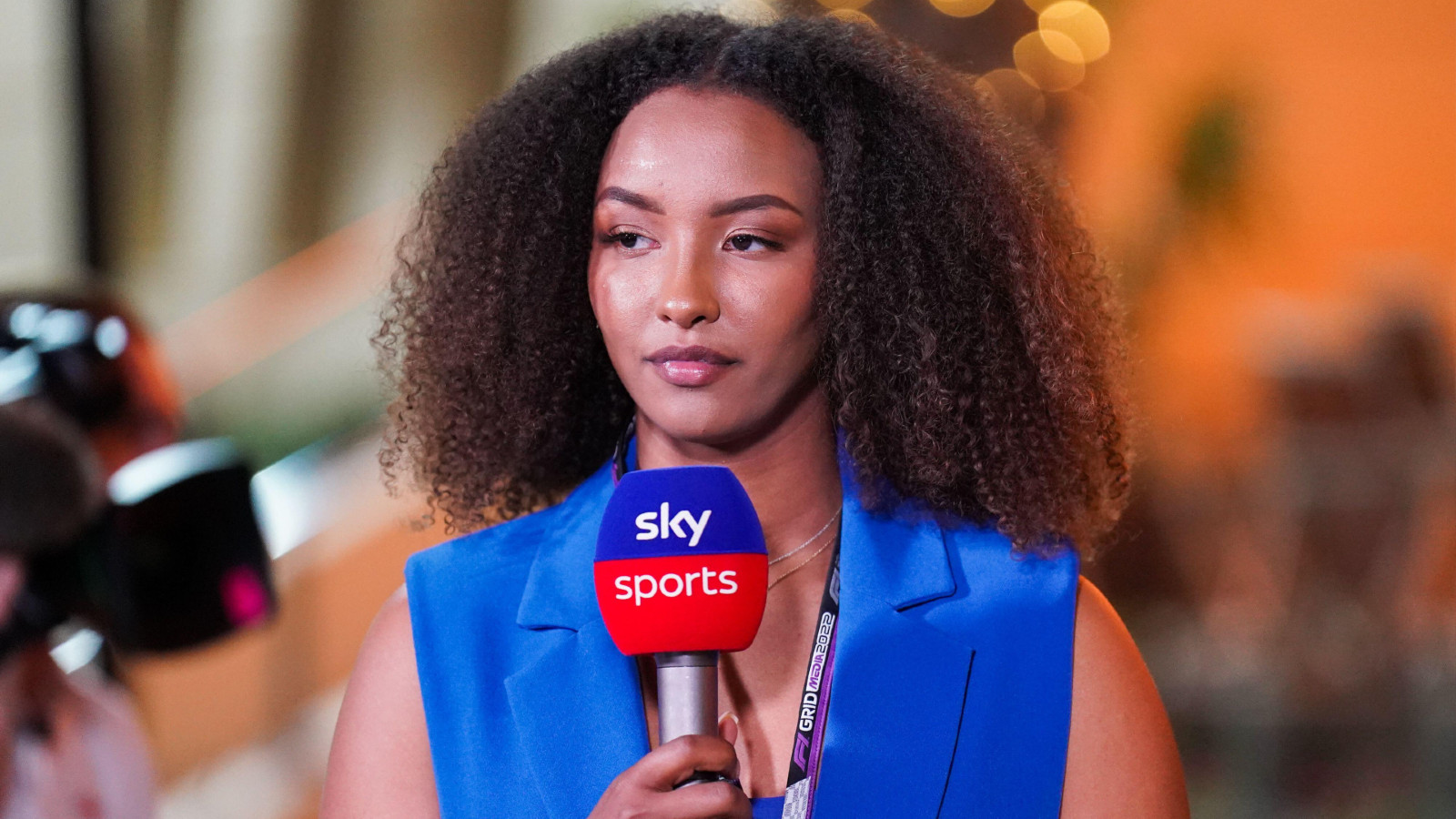 Sky Sports F1 pundit Naomi Schiff during the Azerbaijan Grand Prix weekend. Baku, Sky F1 June 2022.