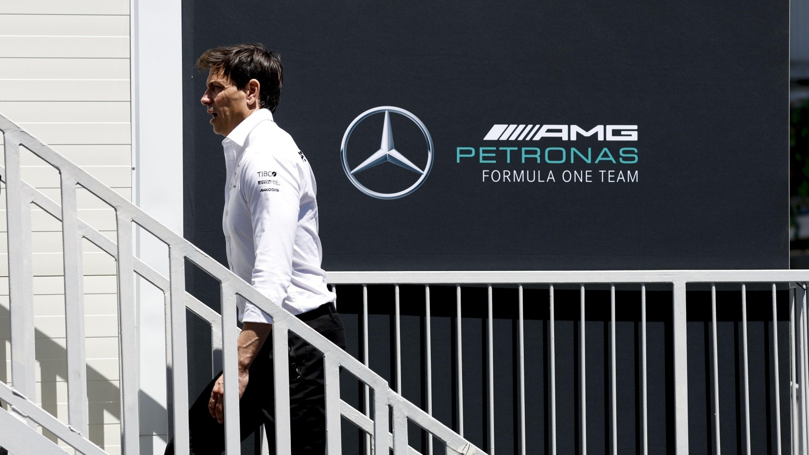 Toto Wolff, Mercedes, monte les escaliers.  Canada, juin 2022.