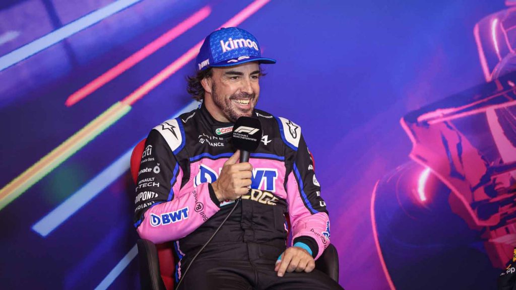 Fernando Alonso in the top three press conference. Canadian GP Montreal June 2022.