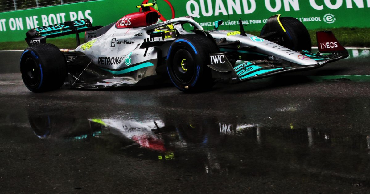 Mercedes' Lewis Hamilton on track during the Canadian Grand Prix weekend. Montreal, June 2022.