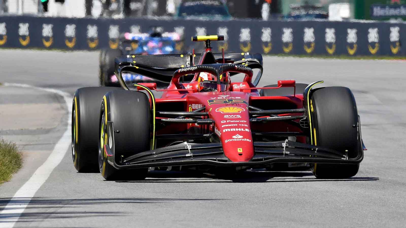 Ferrari driver Carlos Sainz. Montreal June 2022.
