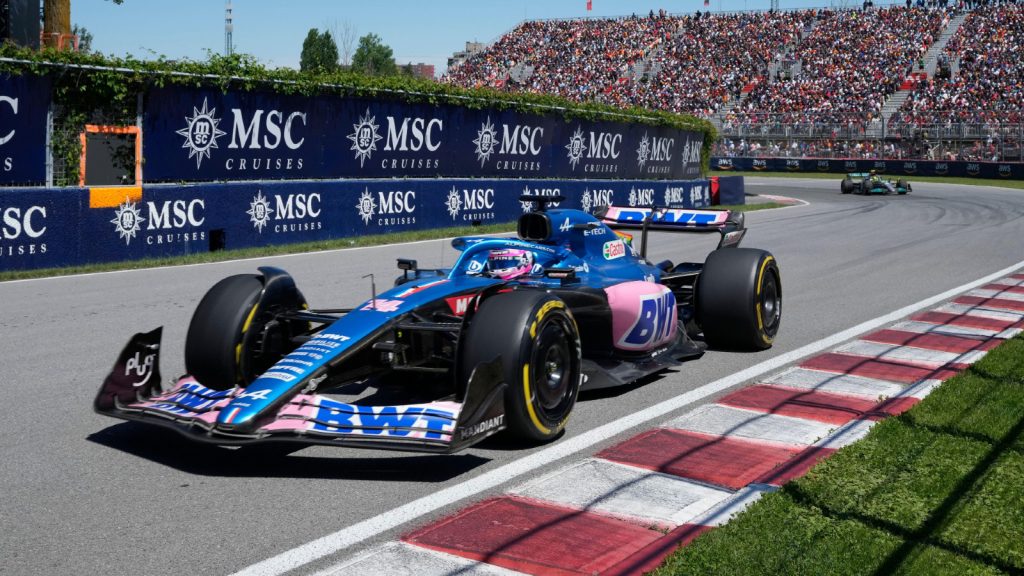 Alpine's Fernando Alonso during the Canadian Grand Prix. Montreal, June 2022.