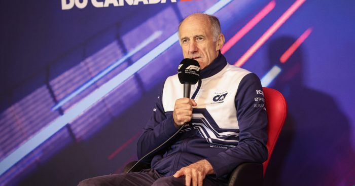 AlphaTauri's Franz Tost addresses the media at the Canadian Grand Prix. Montreal, June 2022.