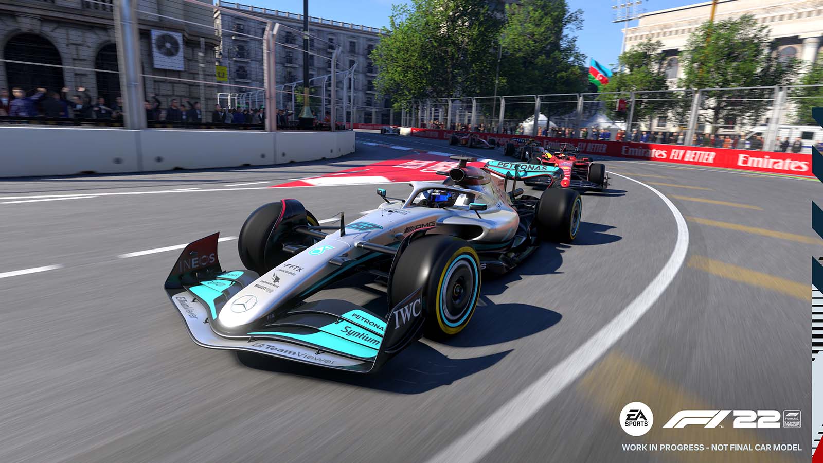 F1 2022 graphic from the Azerbaijan Grand Prix