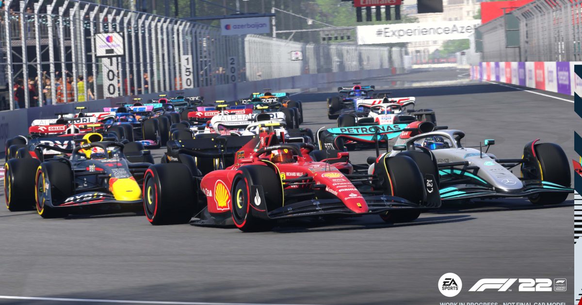 F1 22 graphic from the Azerbaijan Grand Prix