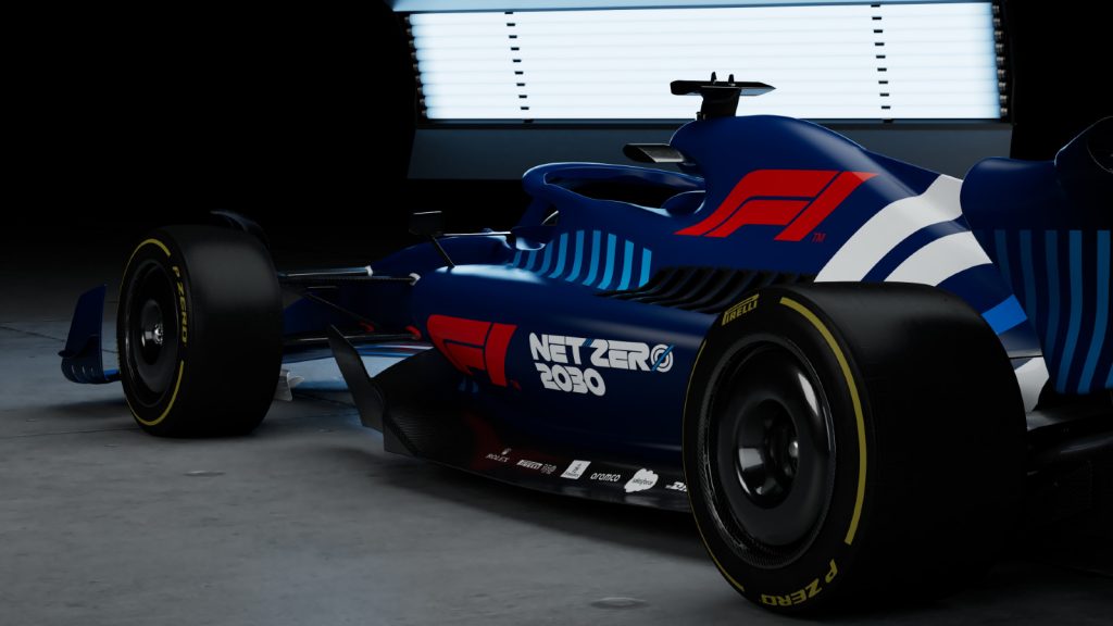 F1 Net Zero Carbon car, June 2022.