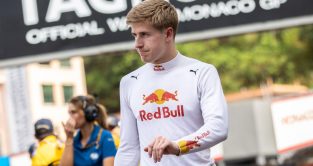 Former Red Bull driver Juri Vips. Monaco, May 2022.