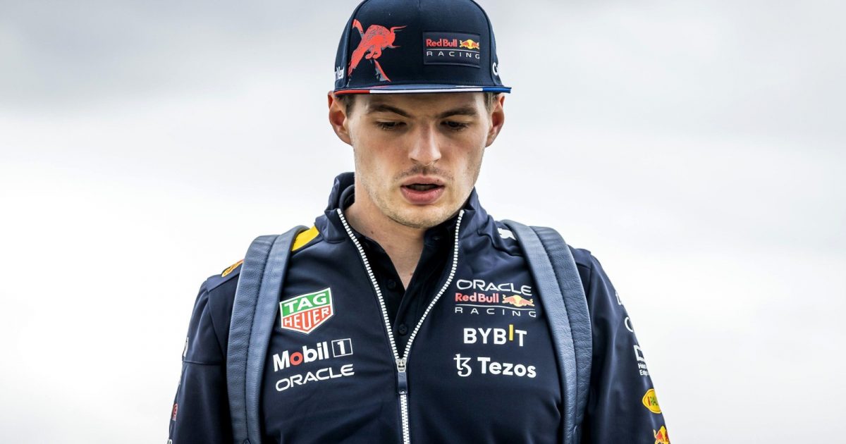 Max Verstappen, Red Bull, in the Silverstone paddock. England, June 2022.