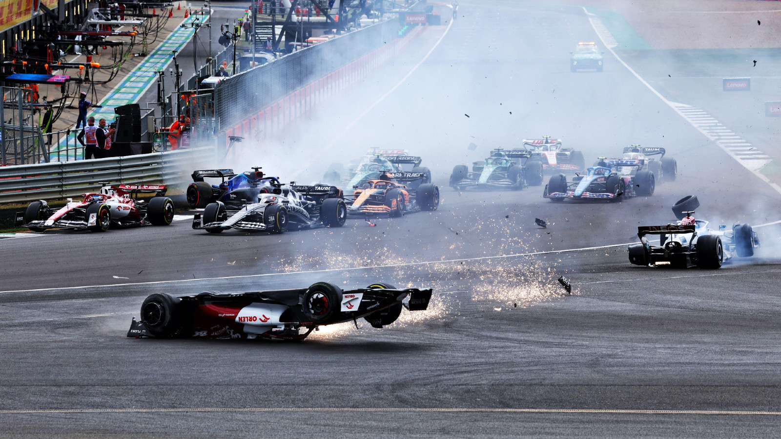 British Grand Prix 2022: First Win For Carlos Sainz After Frightening Zhou  Guanyu Crash - In Pics