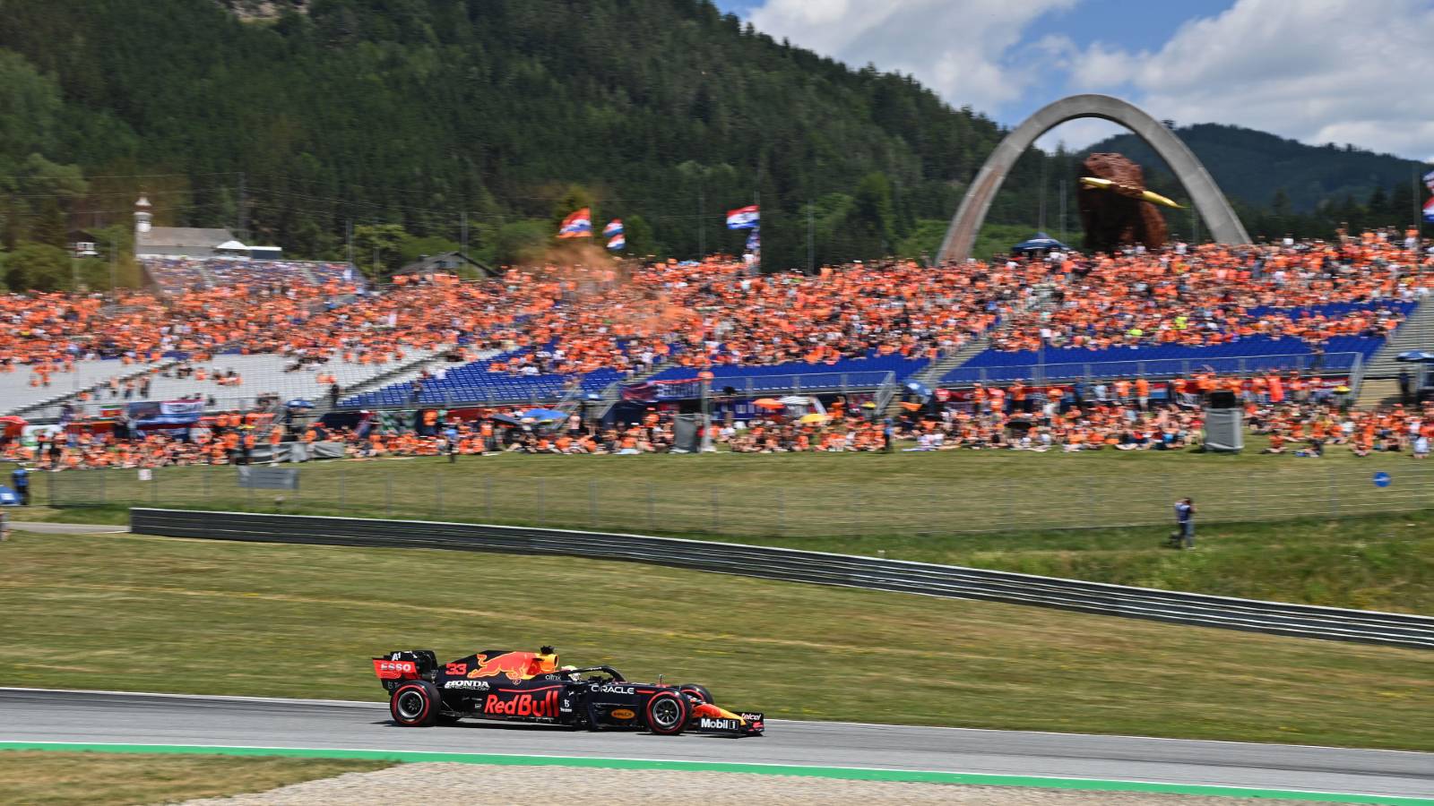Max Verstappen at the Austrian Grand Prix. Red Bull Ring July 2021.