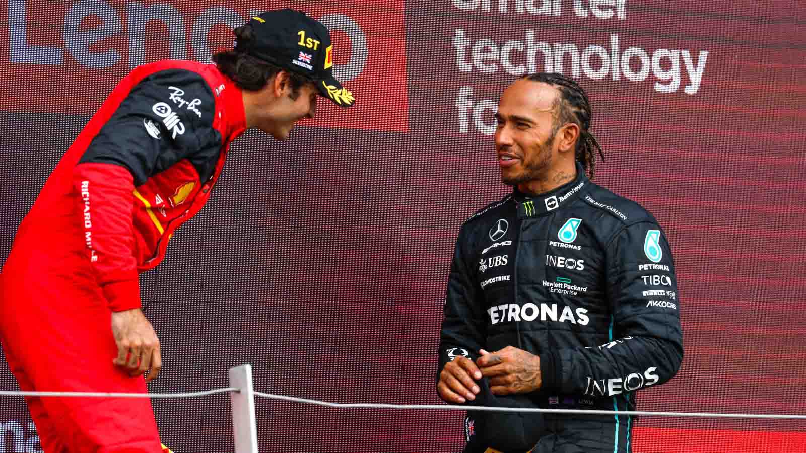 Carlos Sainz, Lewis Hamilton