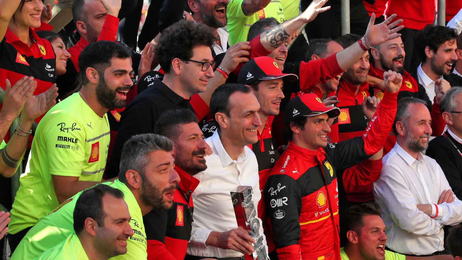 F1, British GP: it's big celebration for Ferrari and Carlos Sainz.