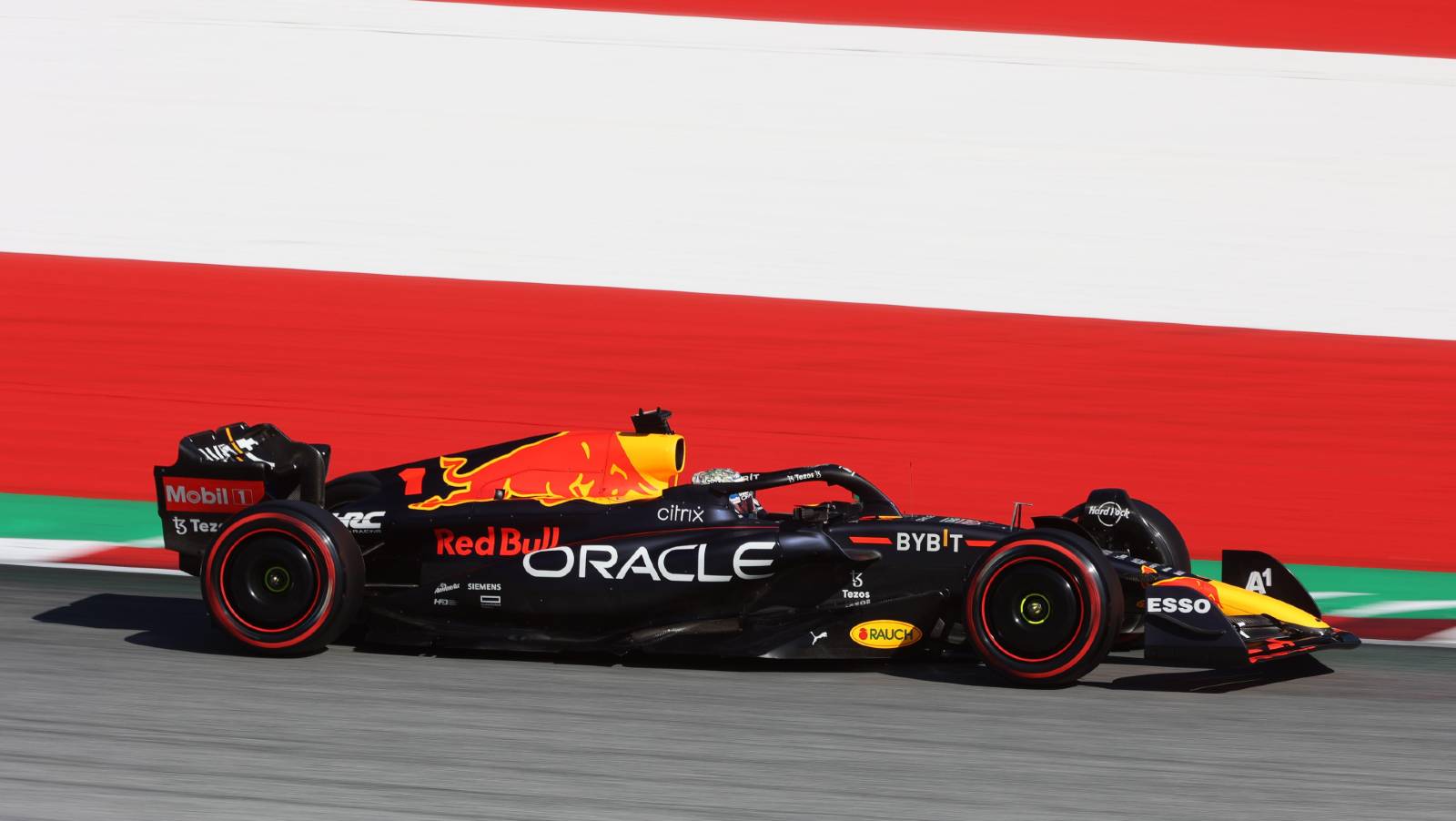 Max Verstappen's Red Bull on qualifying day for the Austrian GP. Red Bull Ring July 2022.