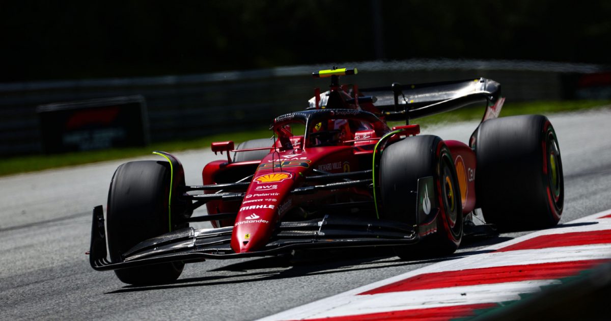 Ferrari's Carlos Sainz on track during the Austrian Grand Prix. Spielberg, July 2022. F1 results