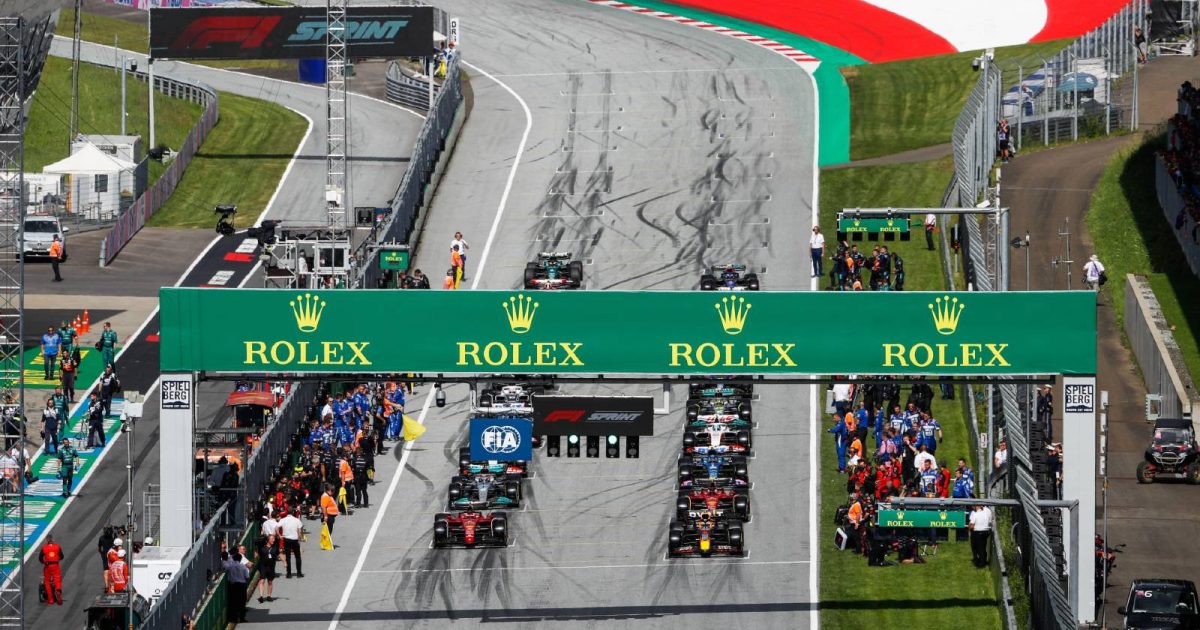 Grid for the FIA Formula 1 Austrian GP sprint. Red Bull Ring July 2022.