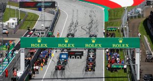 Grid for the Formula 1 Austrian GP sprint. Red Bull Ring July 2022.