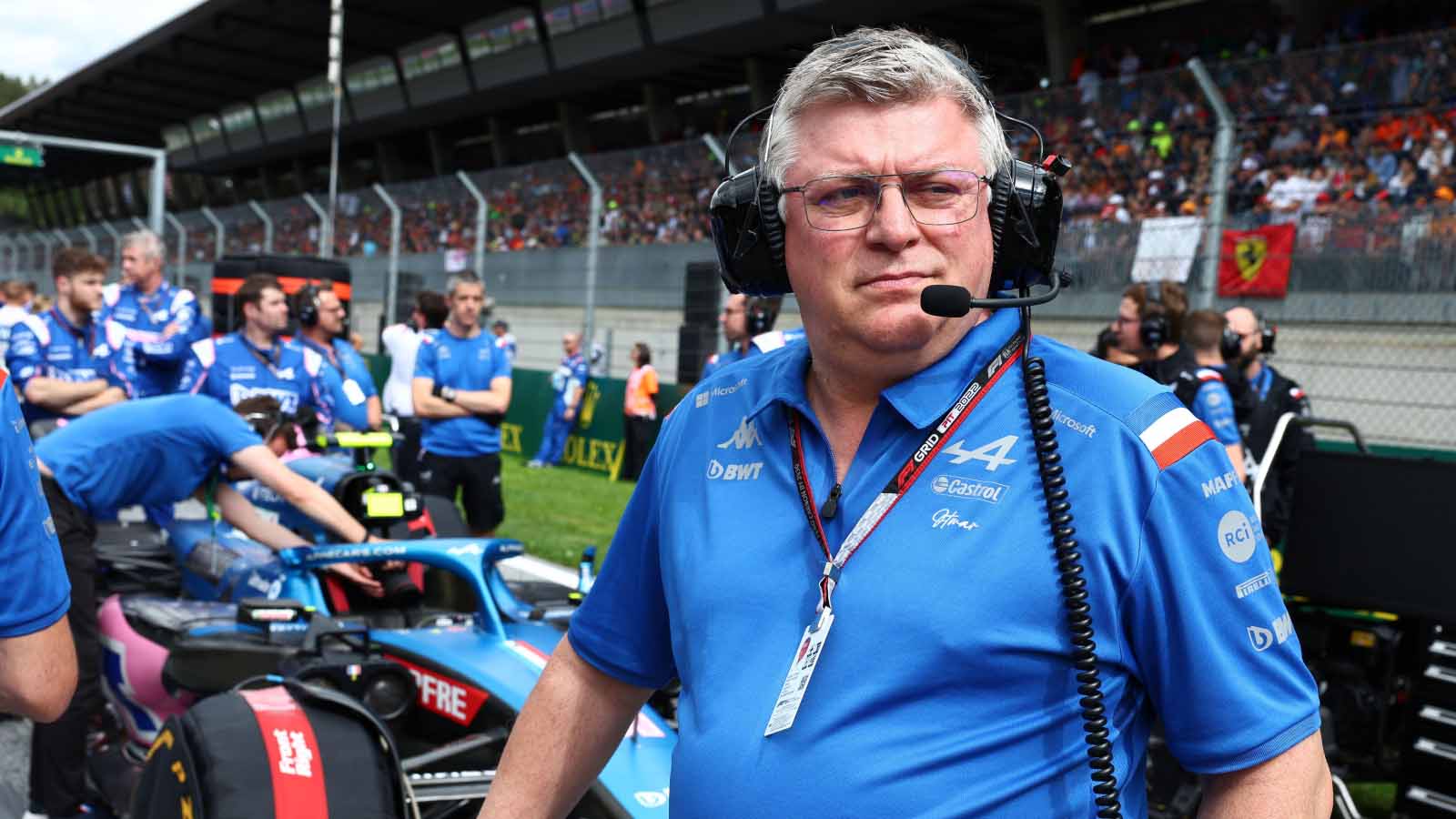 Alpine team principal Otmar Szafnauer. Austria July 2022.