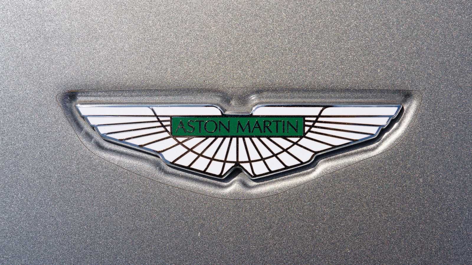 The badge of car manufacturer Aston Martin.