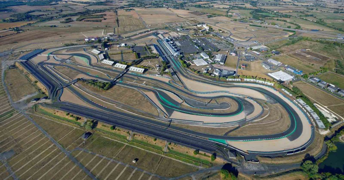 俯瞰前法国大奖赛赛道，马格尼库尔。