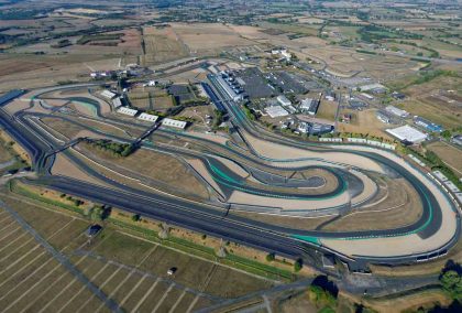A view above former French GP host circuit, Magny-Cours.