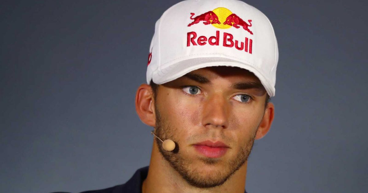 Pierre Gasly in a press conference. Italy September 2019.