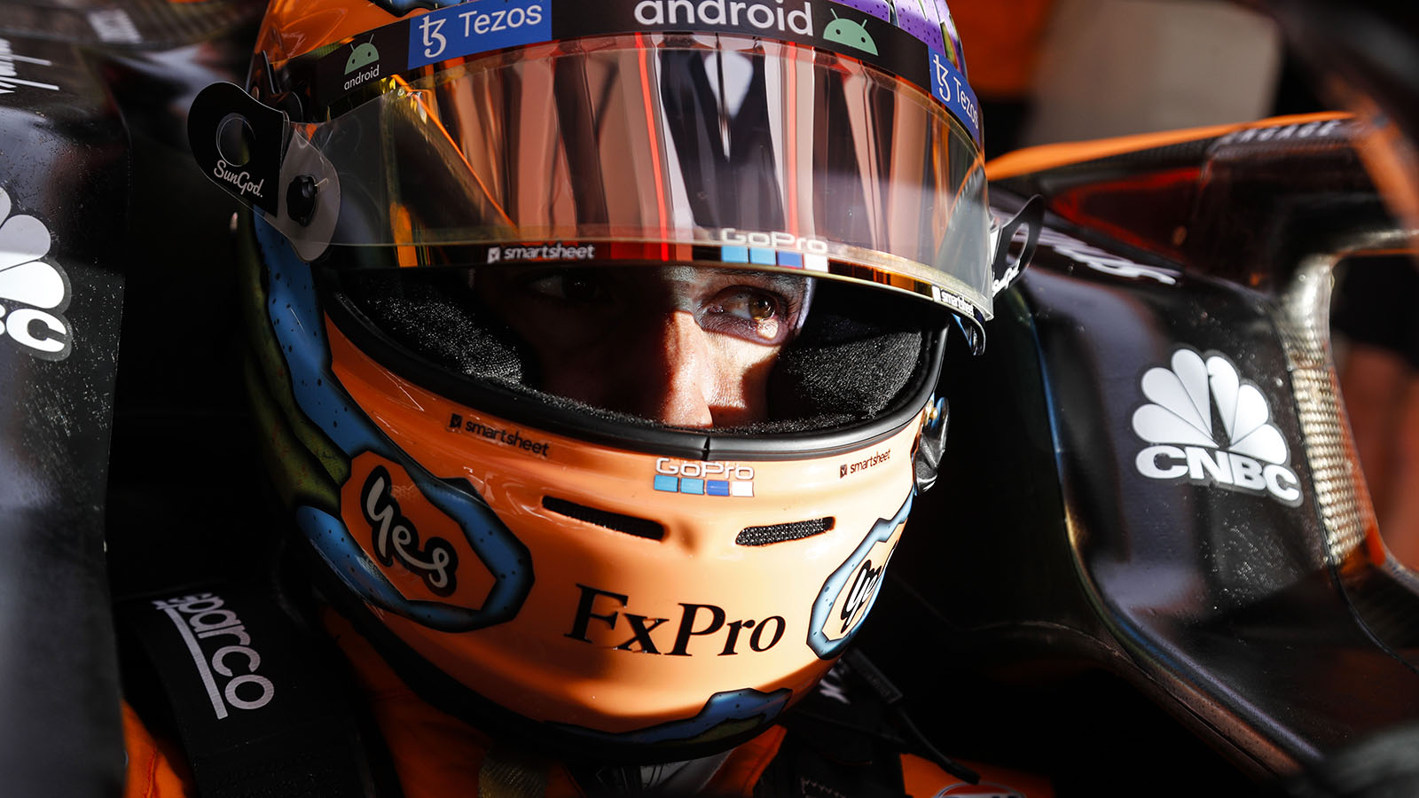 Daniel Ricciardo sat in the cockpit at the Austrian Grand Prix. Spielberg July 2022