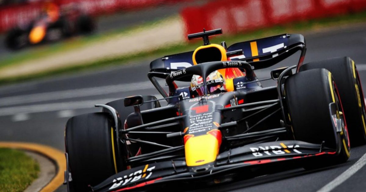 Max Verstappen lays down the laps in Melbourne. Australia April 2022