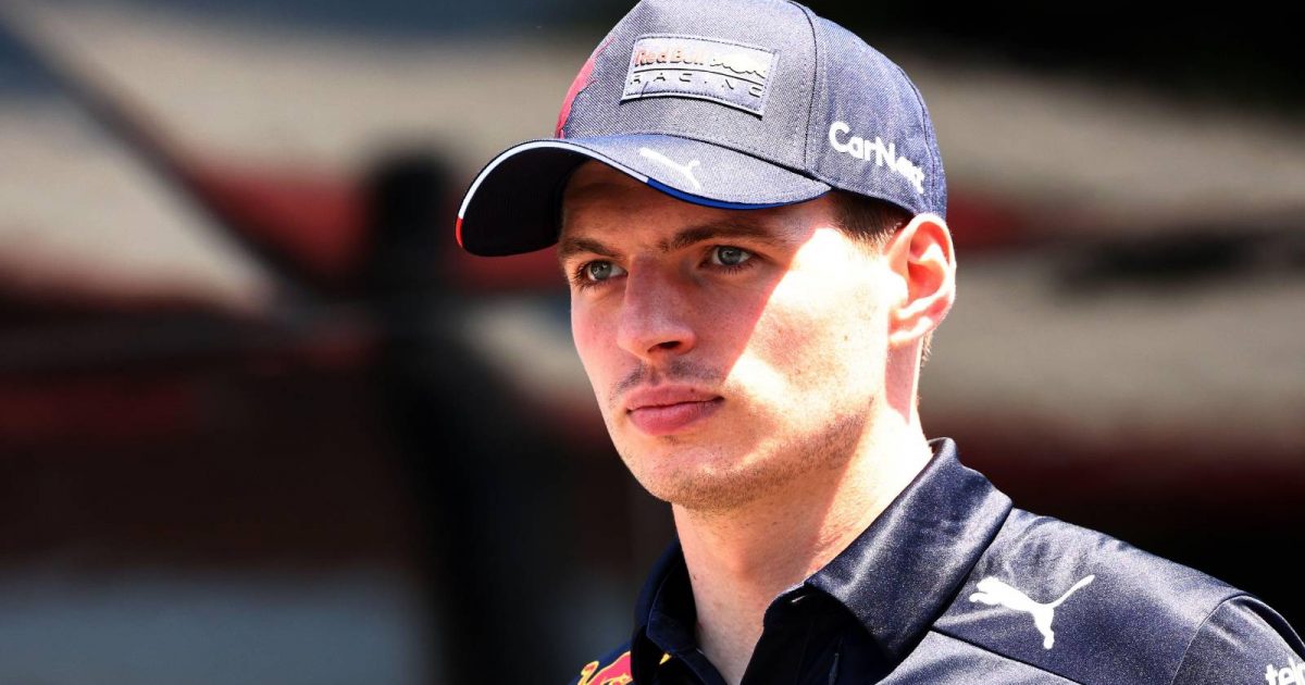 Max Verstappen wears Red Bull clothing at Paul Ricard. France, July 2022.