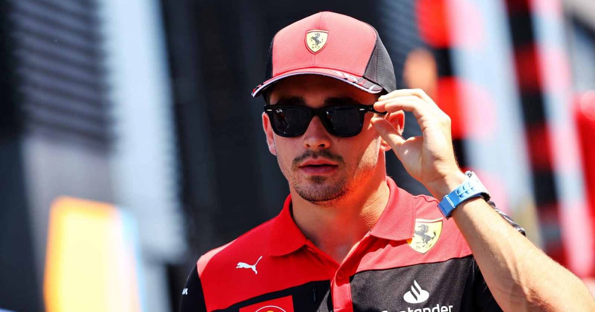 Charles Leclerc wears sunglasses in the paddock. France July 2022.