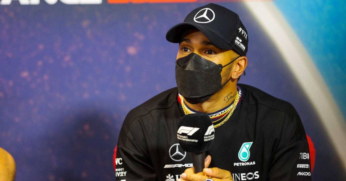 Lewis Hamilton in the press conference. France July 2022.