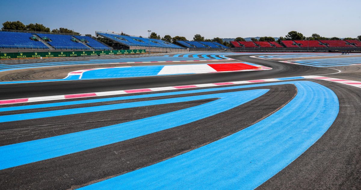 Le Castellet Paul Ricard French Grand Prix track lines. France July 2022
