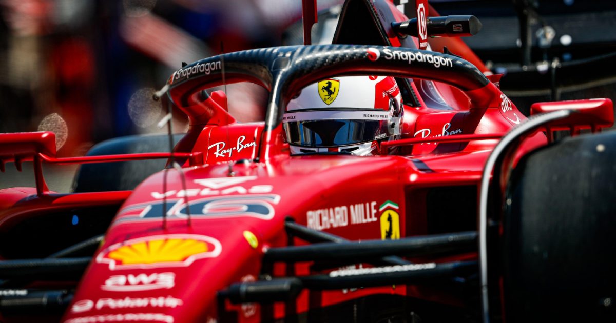 Charles Leclerc, Ferrari, at the French GP. Paul Ricard, July 2022.