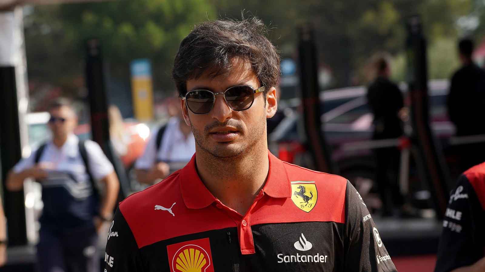 Ferrari driver Carlos Sainz. Le Castellet July 2022.