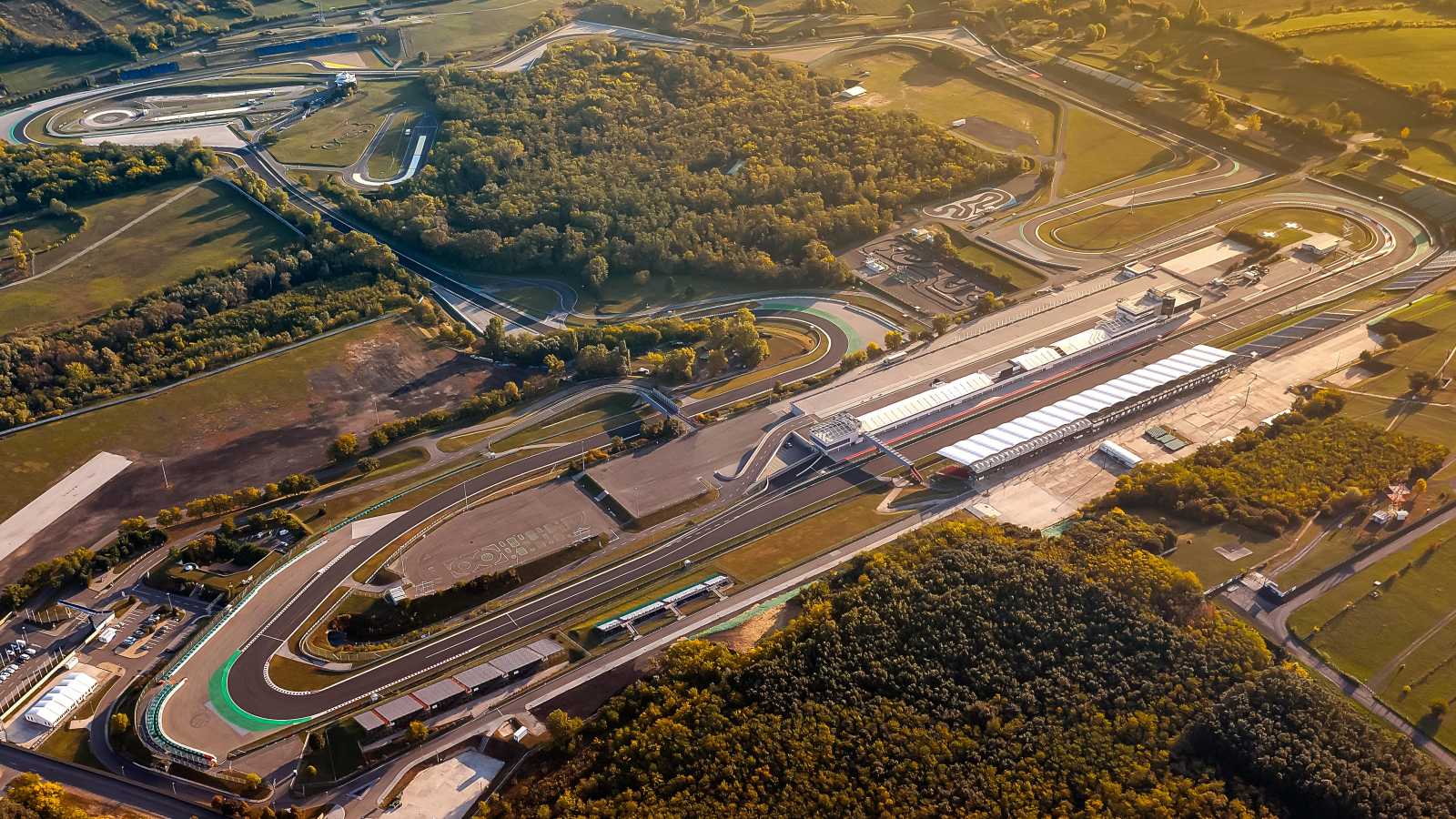 A view from above the Hungaroring. Hungary, October 2019.