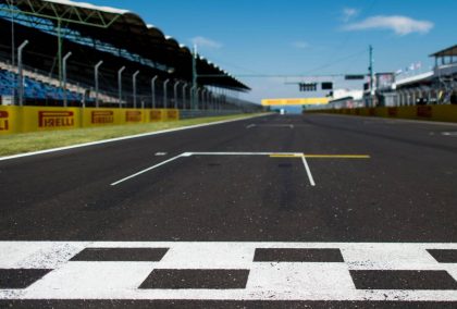 The start line at the Hungaroring. Hungary, July 2016.