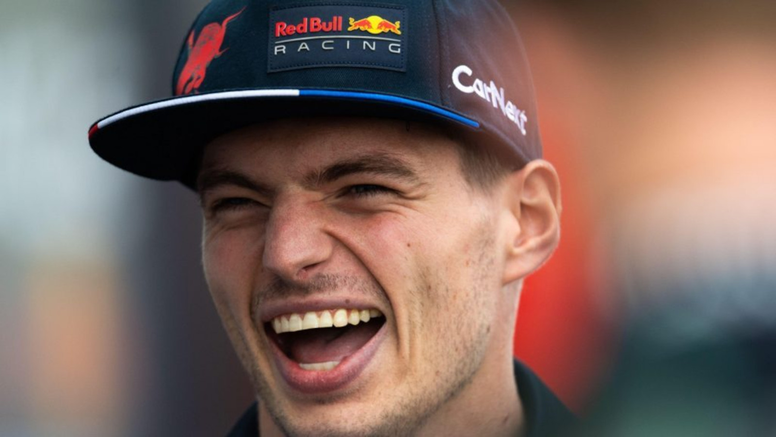 Max Verstappen laughing in the paddock. Canada June 2022