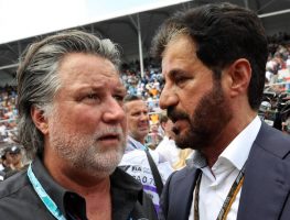 Mohammed ben Sulayem talking to Michael Andretti. Miami May 2022.