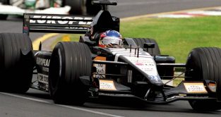 Fernando Alonso debuts with Minardi. Australia, March 2001.