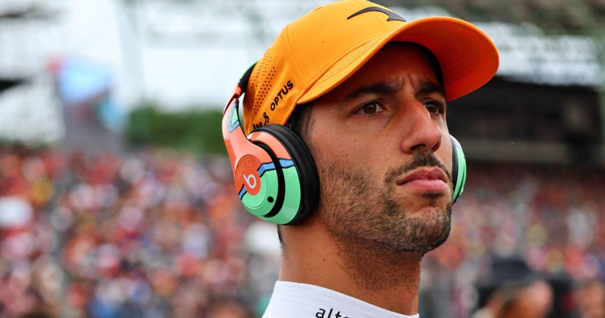Daniel Ricciardo staring into the distance. Hungaroring July 2022.