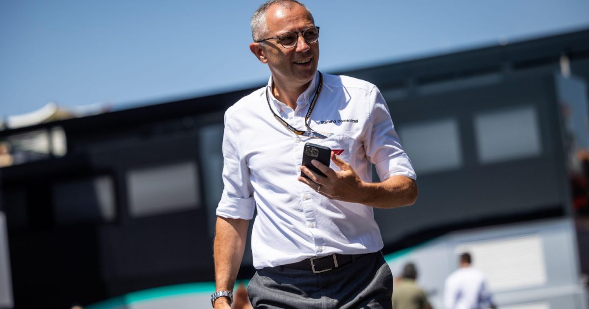 f1首席执行官斯特凡诺·多梅尼卡利在法国大奖赛上。保罗·里卡德，2022年7月。
