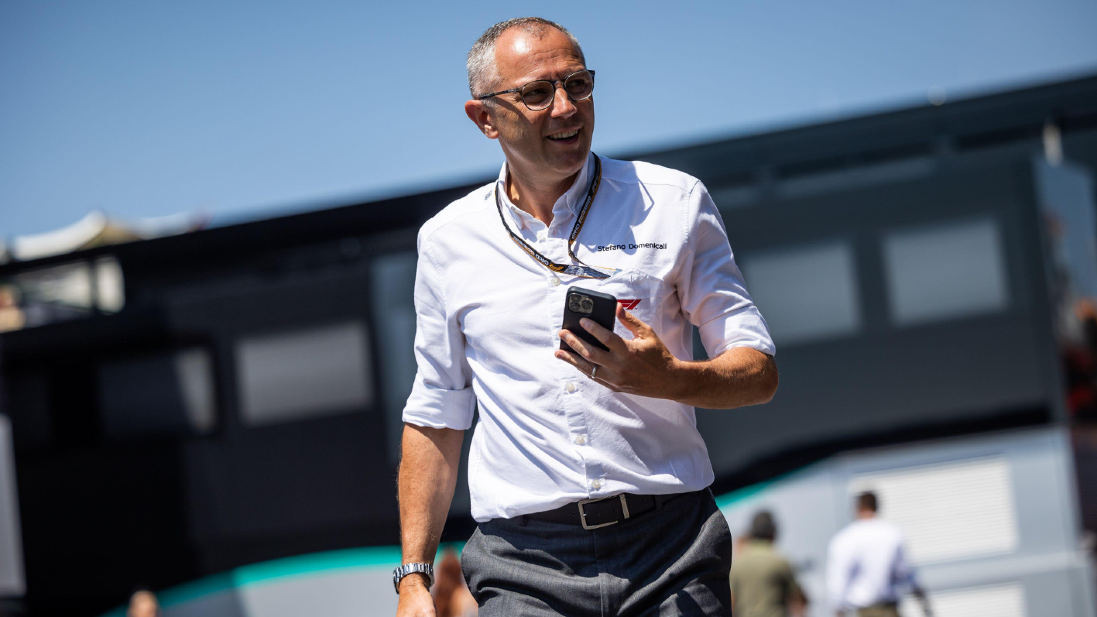 Formula 1 CEO Stefano Domenicali at the French Grand Prix. Paul Ricard, July 2022.
