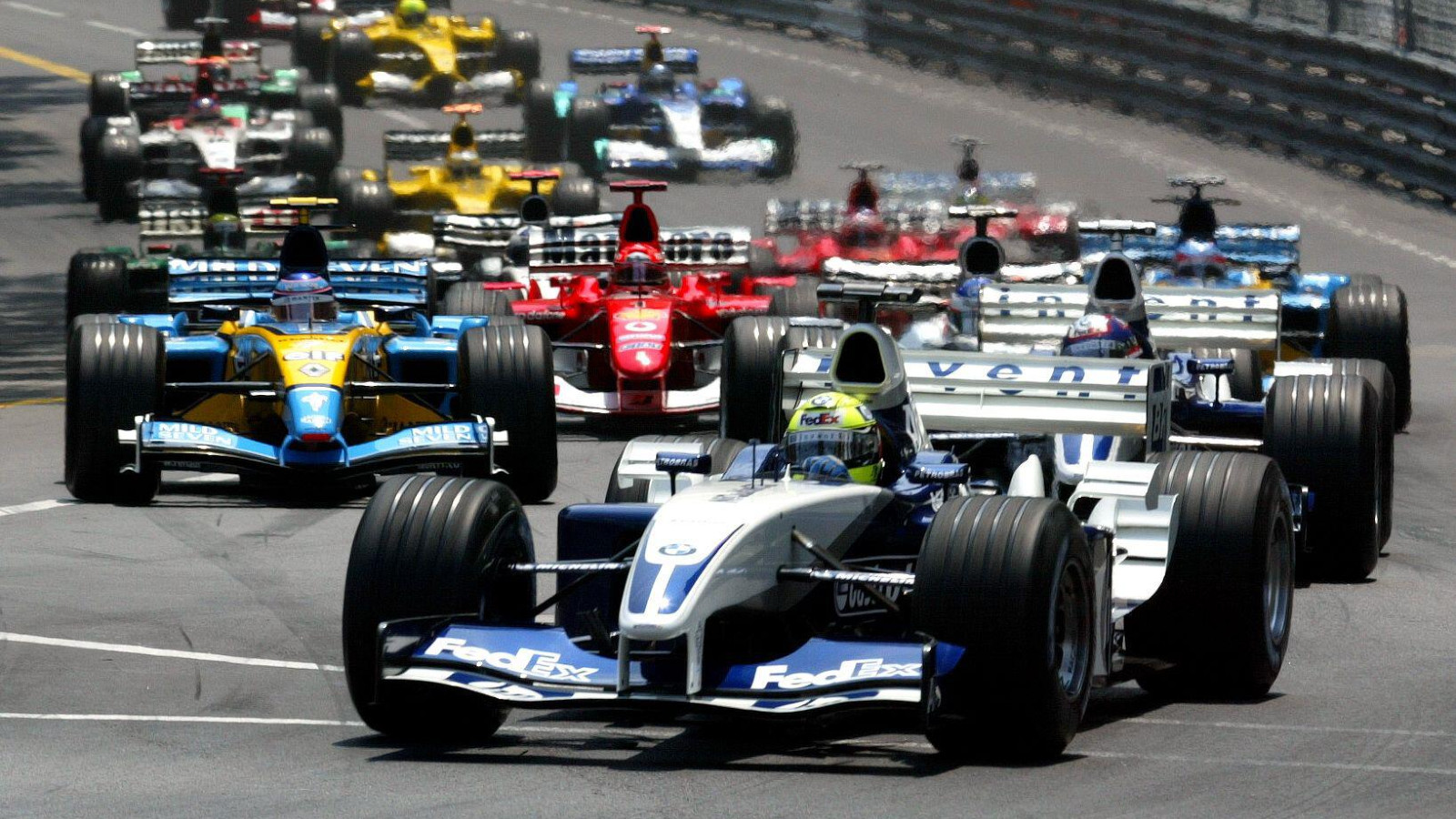 Williams' Ralf Schumacher at the 2003 Monaco Grand Prix. Monte Carlo, May 2003.