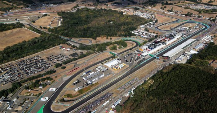 Aerial view of the Hungaroring. July 2022.