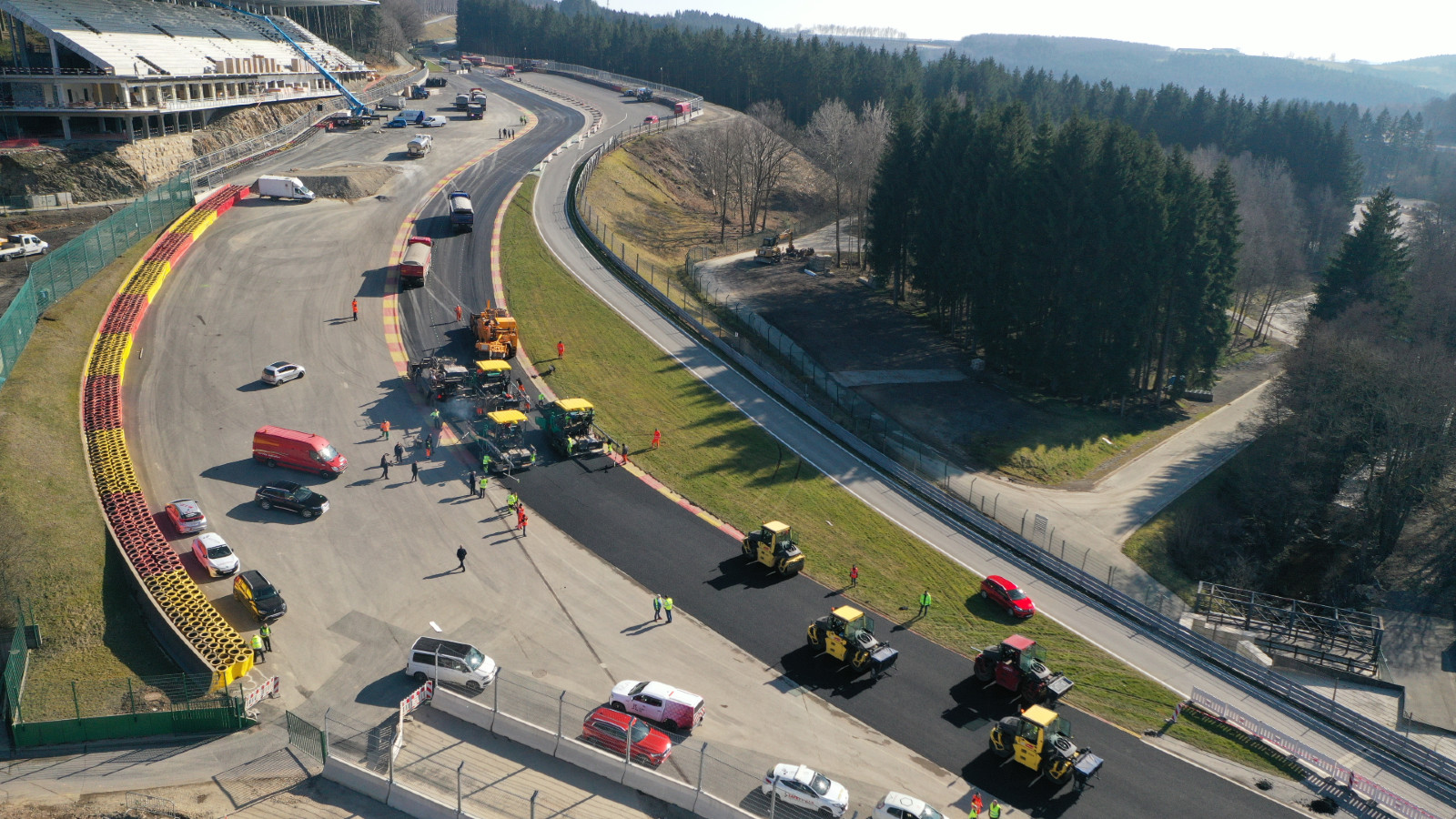 The revised Eau Rouge and Raidillon complex. Spa-Francorchamps.